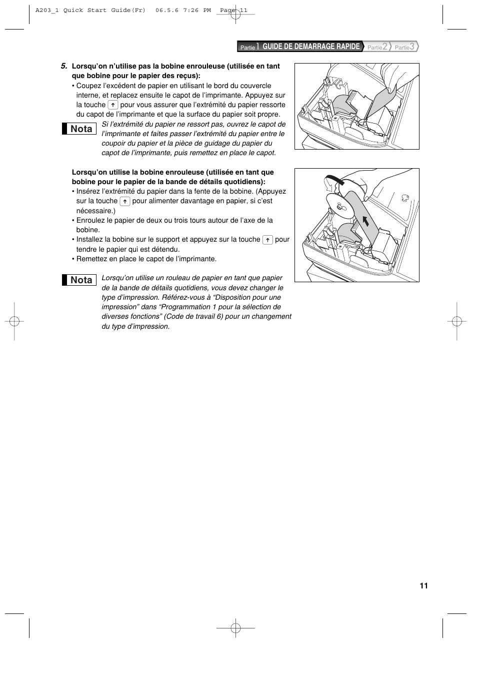 Nota | Sharp XE-A203 User Manual | Page 193 / 454