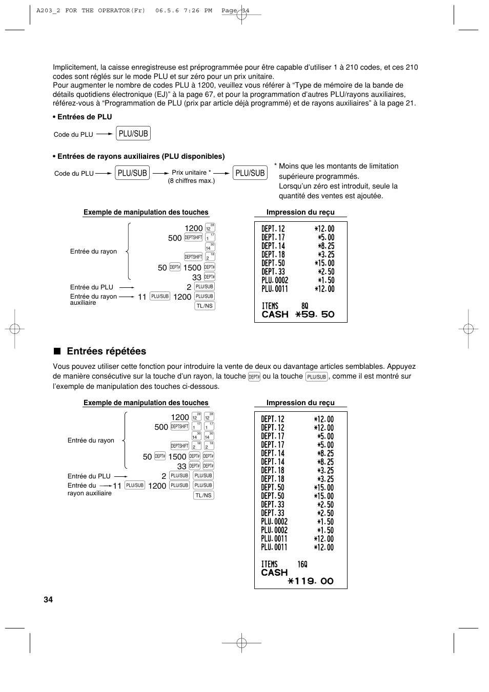 Sharp XE-A203 User Manual | Page 216 / 454