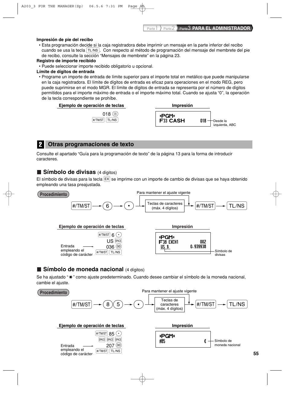 S85 p, As p s 6 | Sharp XE-A203 User Manual | Page 327 / 454