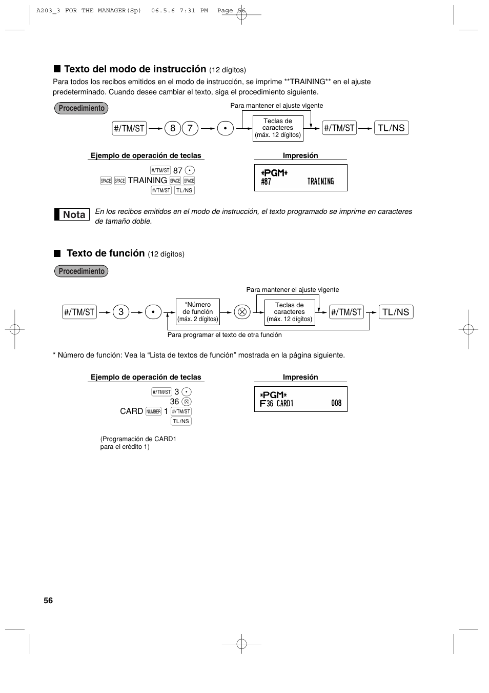 Sp 3 @ a, S87 p | Sharp XE-A203 User Manual | Page 328 / 454