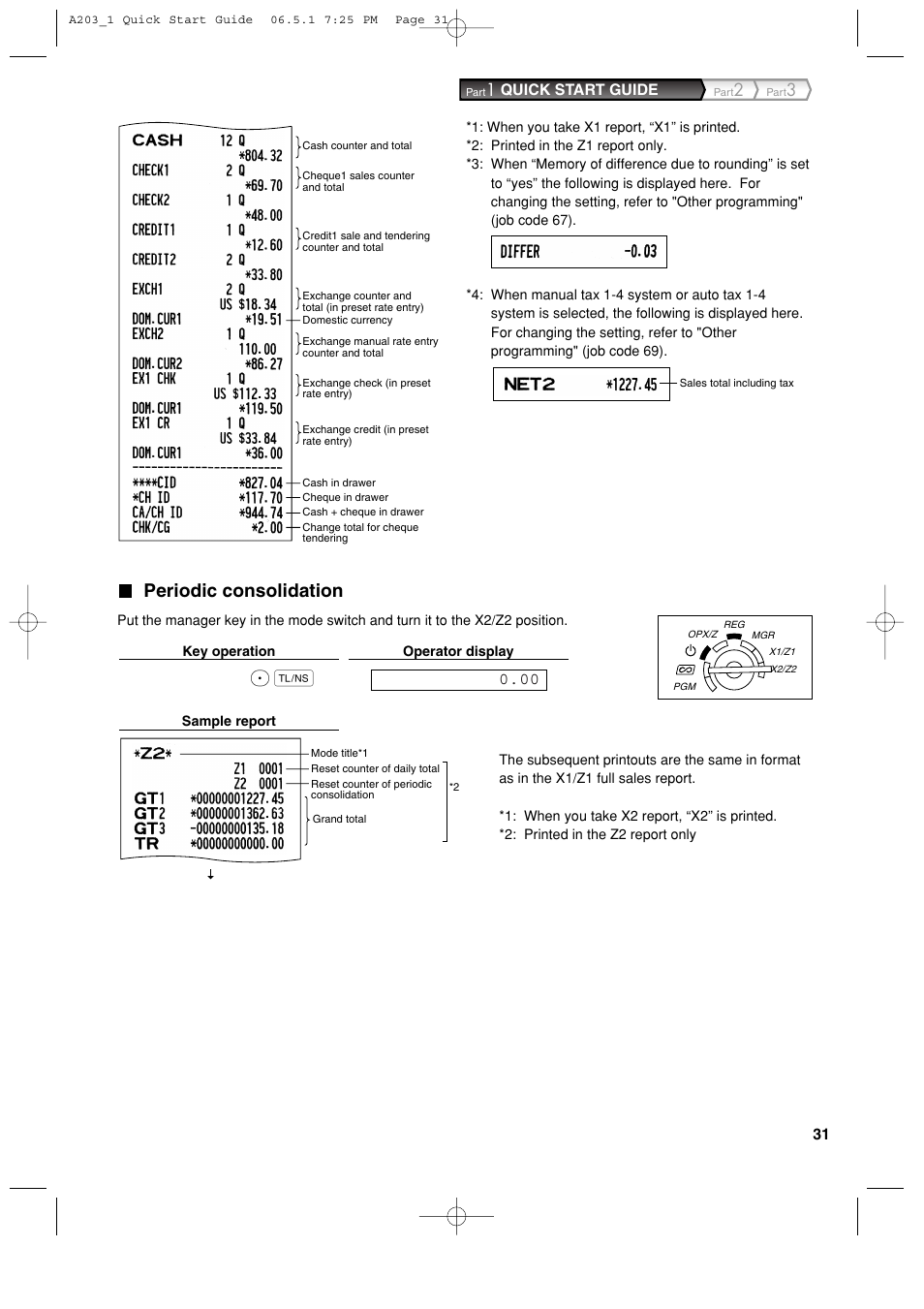 Periodic consolidation | Sharp XE-A203 User Manual | Page 33 / 454