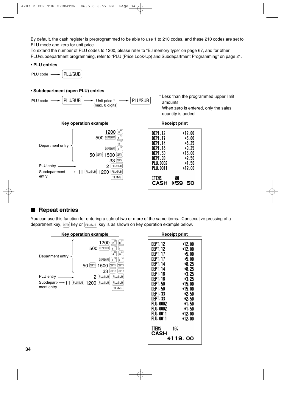 Sharp XE-A203 User Manual | Page 36 / 454