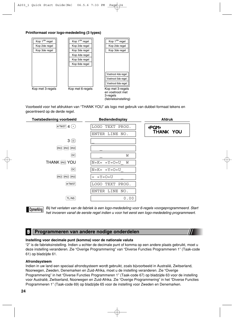 S s s w, Programmeren van andere nodige onderdelen | Sharp XE-A203 User Manual | Page 386 / 454