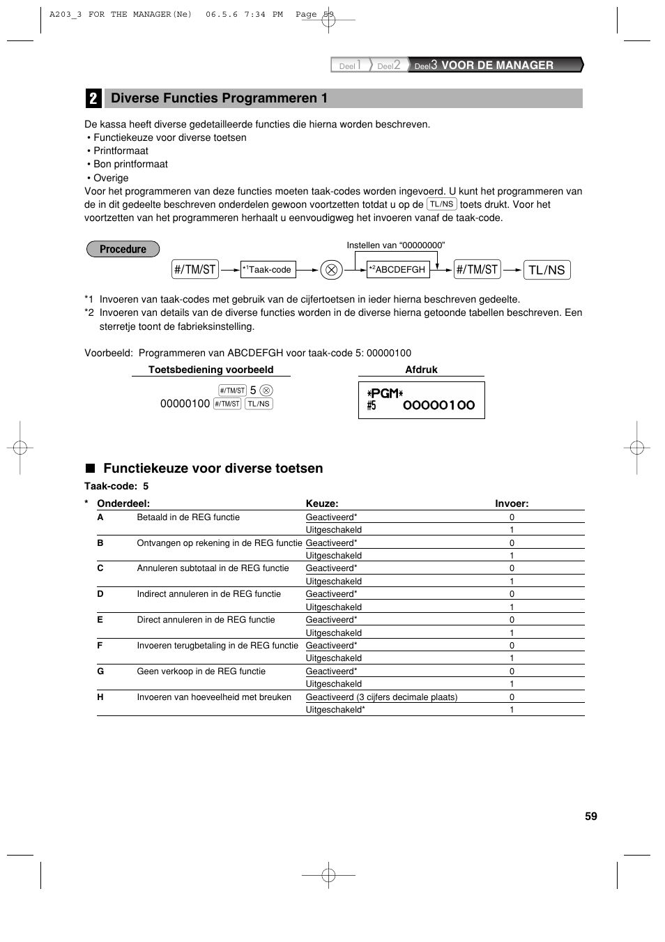 S@ a s, Functiekeuze voor diverse toetsen, Diverse functies programmeren 1 | Sharp XE-A203 User Manual | Page 421 / 454