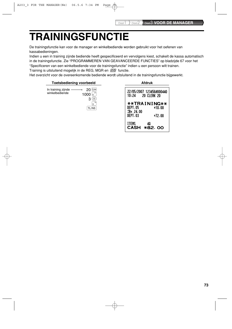 Trainingsfunctie | Sharp XE-A203 User Manual | Page 435 / 454