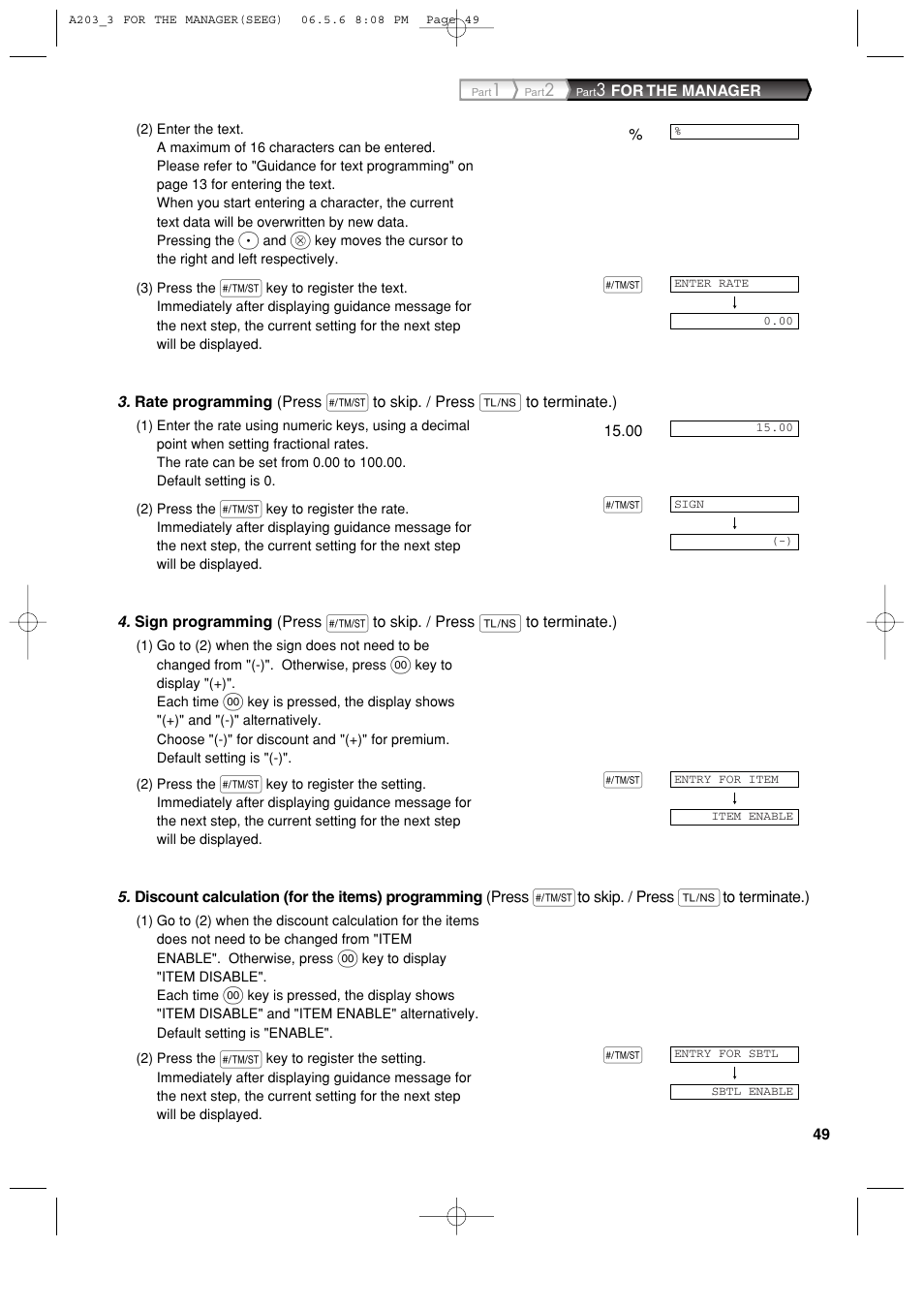 Sharp XE-A203 User Manual | Page 51 / 454