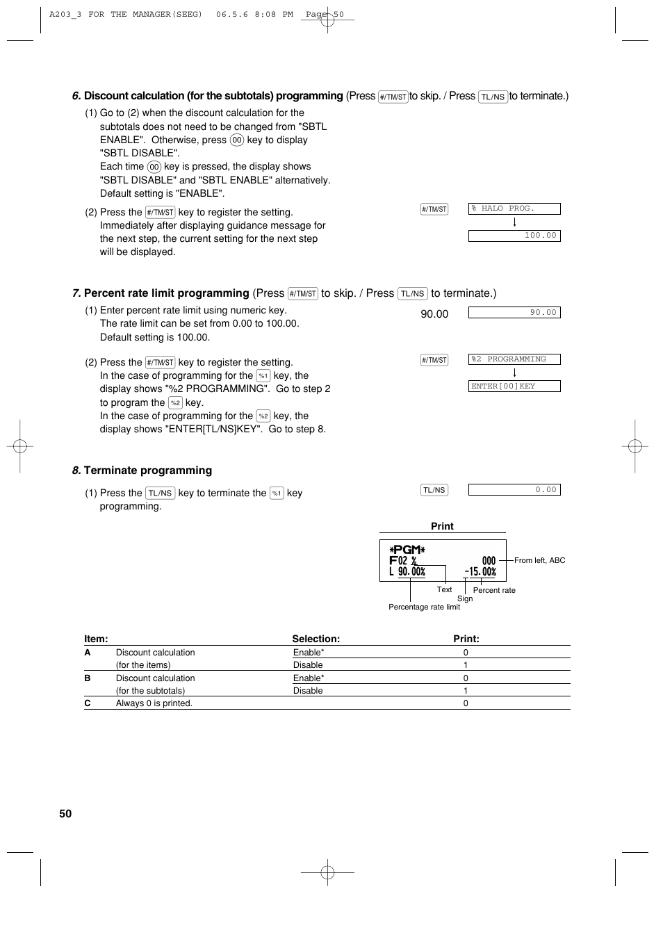 Sharp XE-A203 User Manual | Page 52 / 454