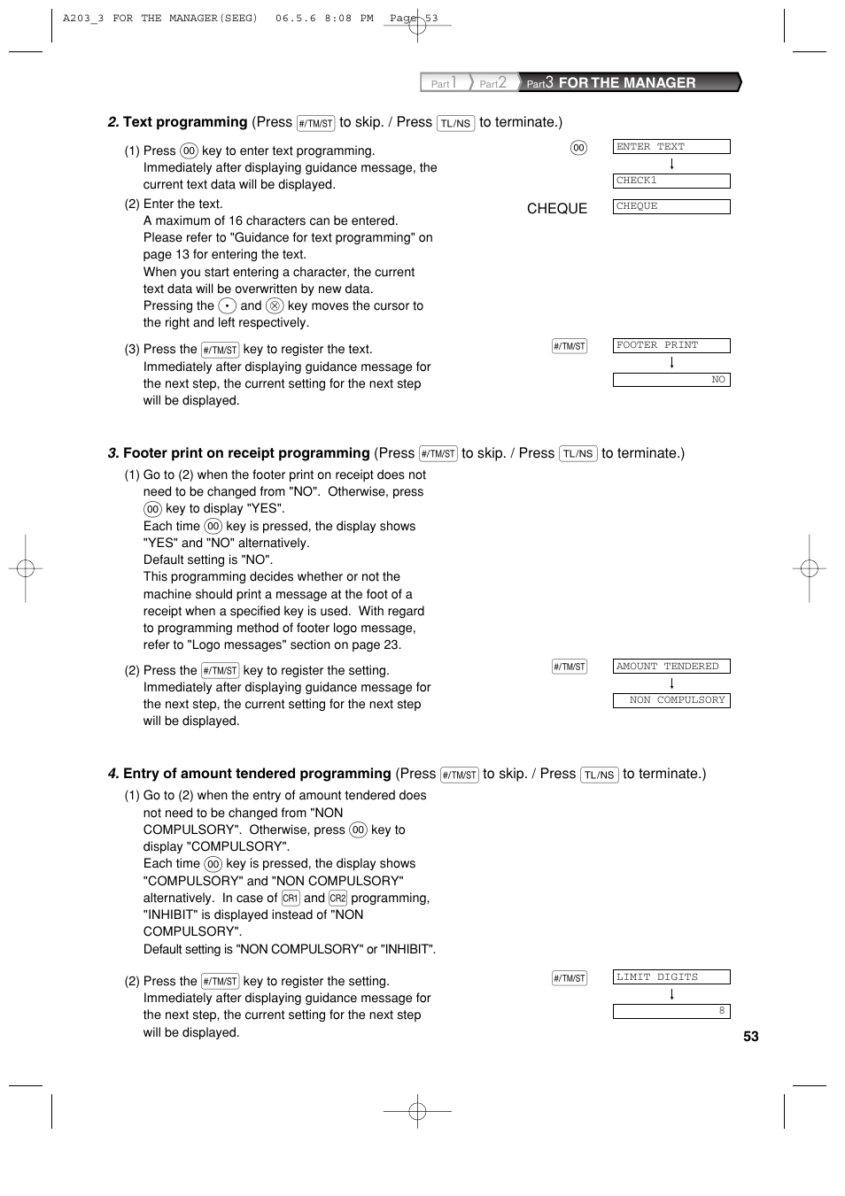 Sharp XE-A203 User Manual | Page 55 / 454