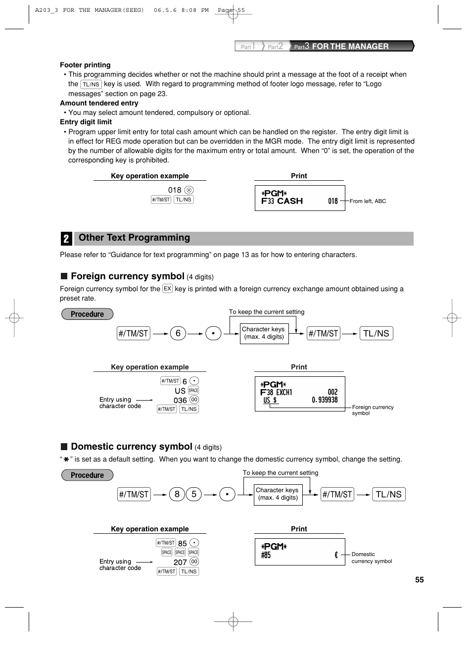 S85 p, Sp 6 | Sharp XE-A203 User Manual | Page 57 / 454