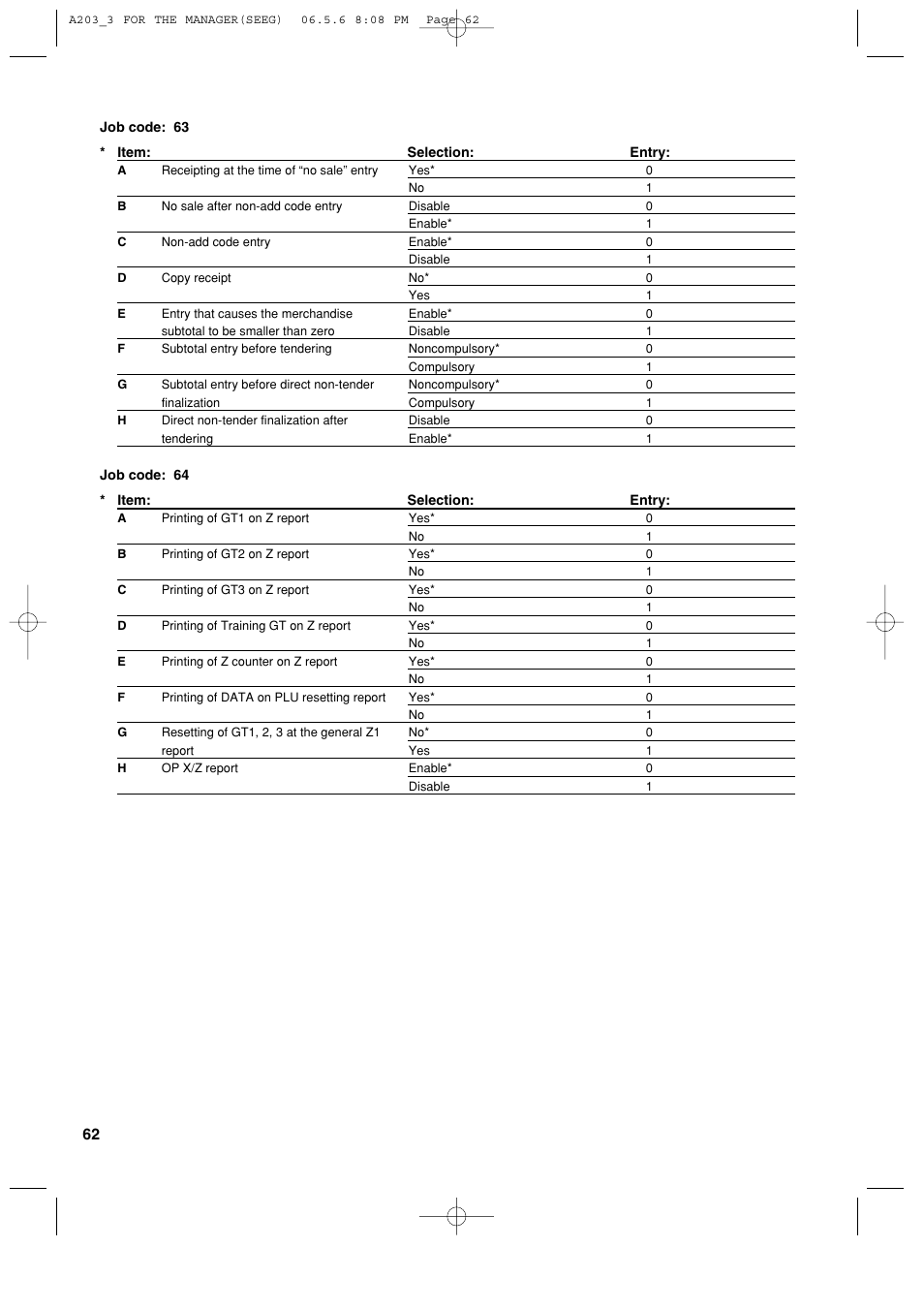 Sharp XE-A203 User Manual | Page 64 / 454