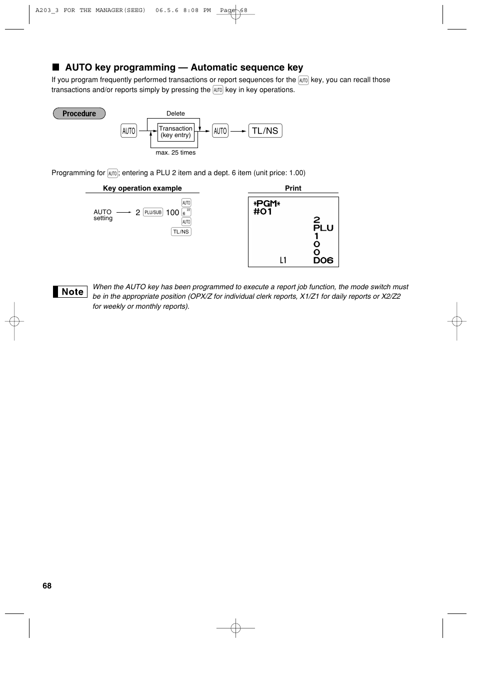 Sharp XE-A203 User Manual | Page 70 / 454