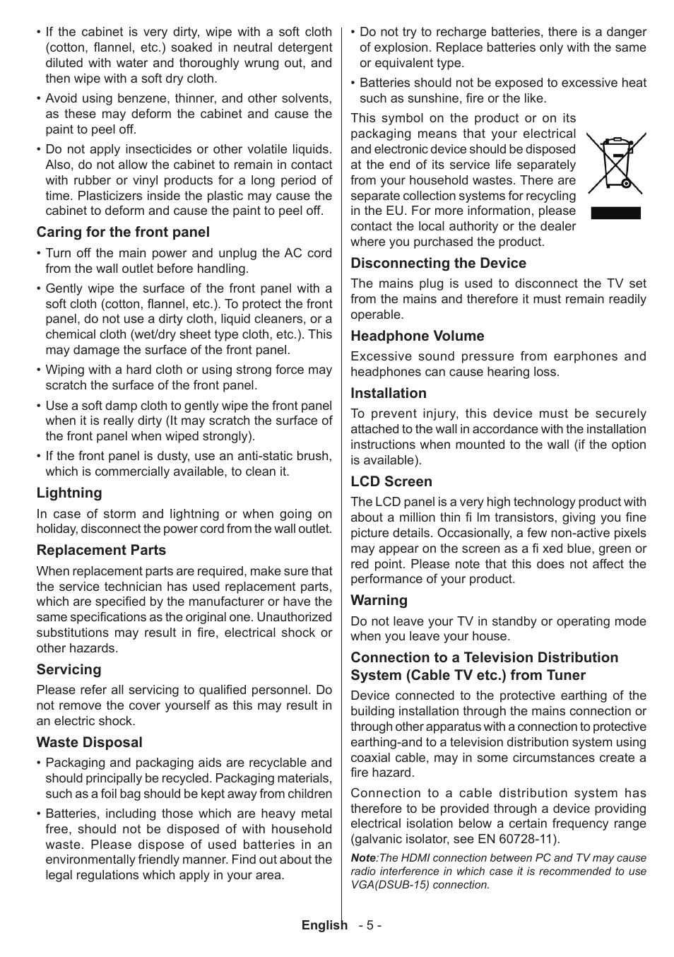 Sharp LC-42LE761K User Manual | Page 6 / 39