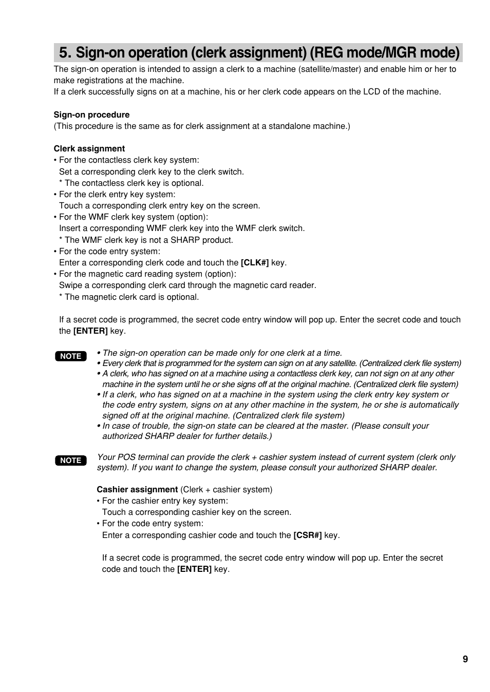 Sharp UP-3500 User Manual | Page 10 / 59