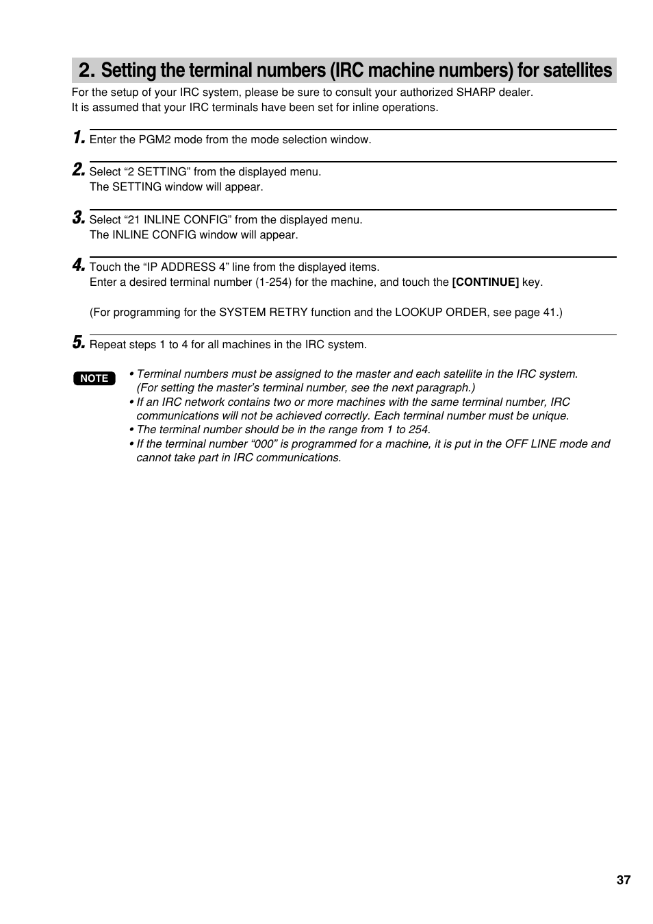 Sharp UP-3500 User Manual | Page 38 / 59