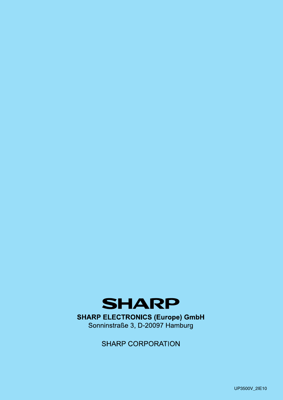 Sharp UP-3500 User Manual | Page 59 / 59