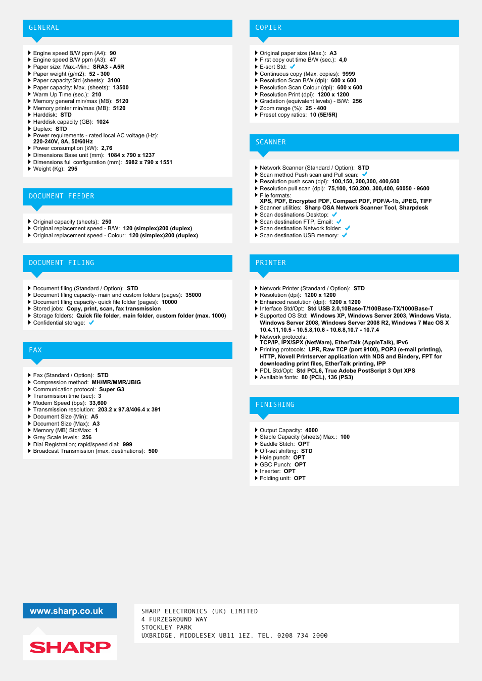 Sharp MX-M904 User Manual | Page 2 / 2