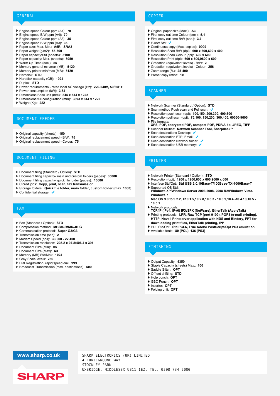 Sharp MX-7040N User Manual | Page 2 / 2