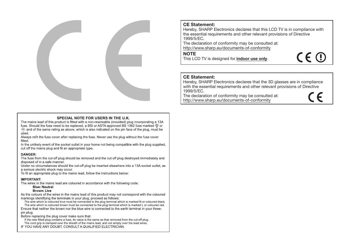 Sharp LC-60UD20KN User Manual | Page 2 / 89