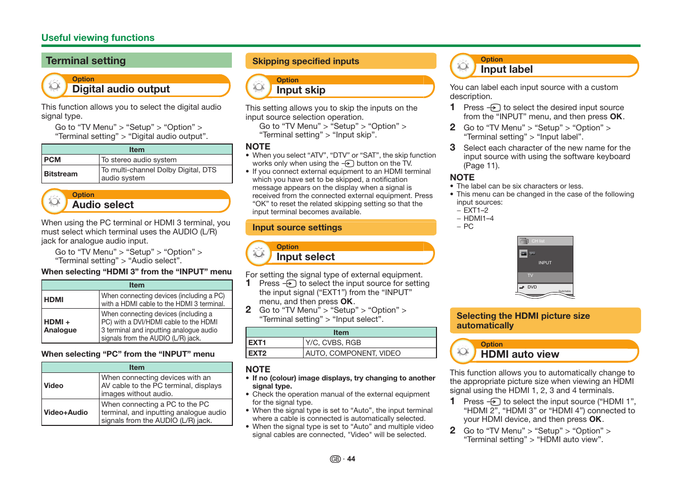 Sharp LC-60UD20KN User Manual | Page 46 / 89