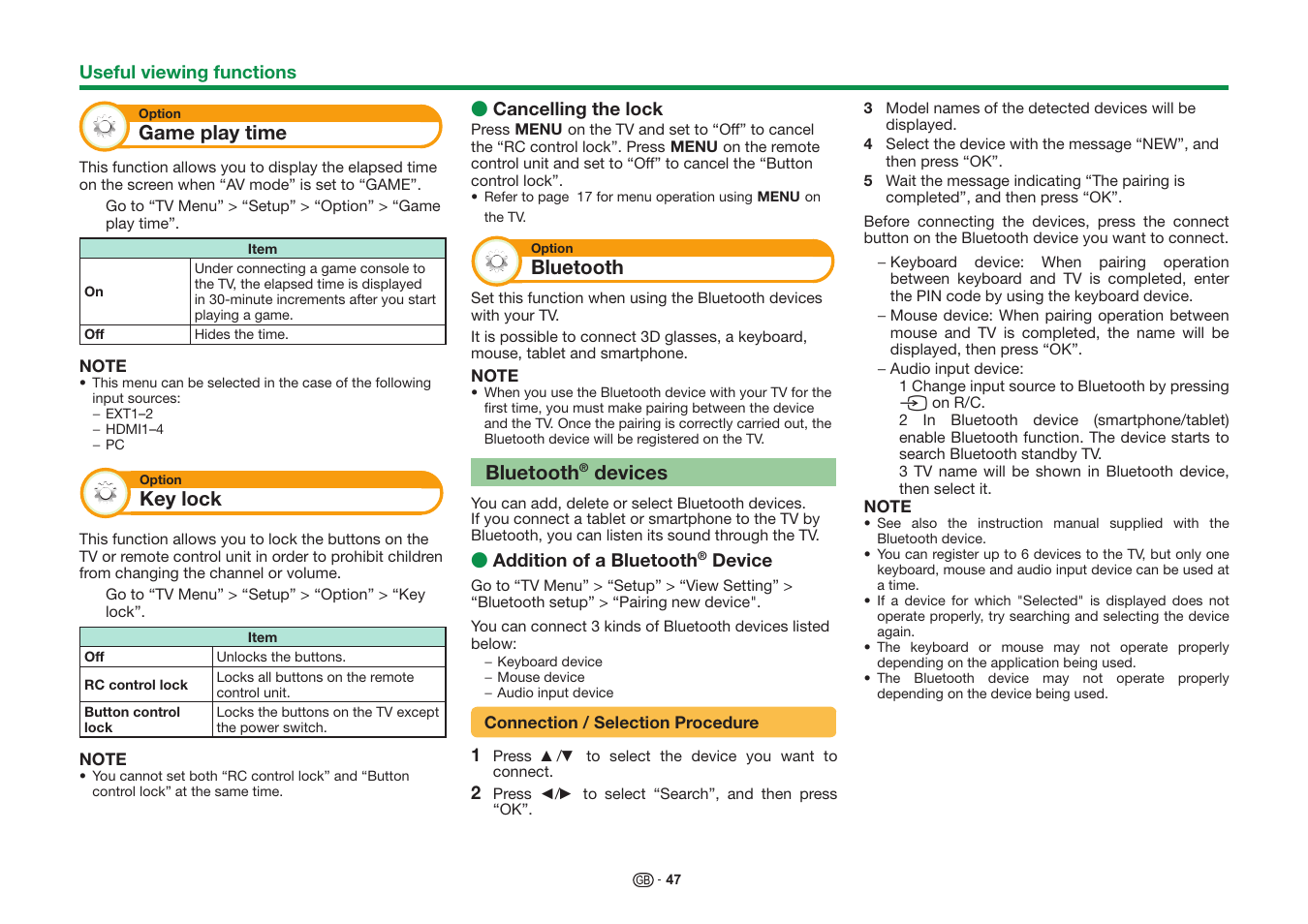 Sharp LC-60UD20KN User Manual | Page 49 / 89