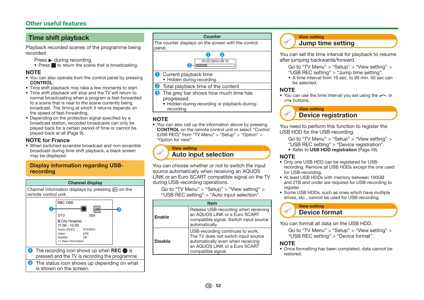 Sharp LC-60UD20KN User Manual | Page 54 / 89