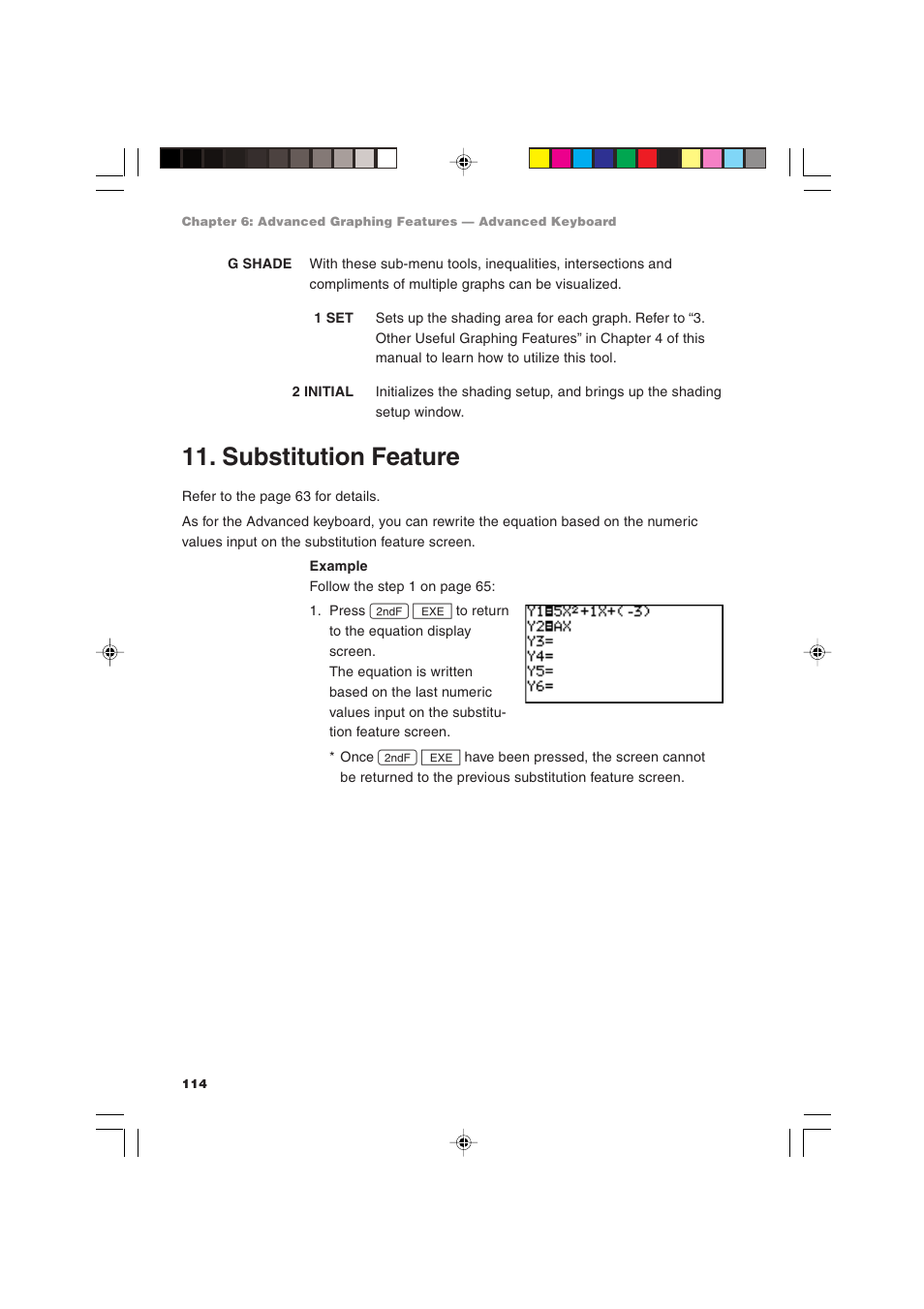 Substitution feature | Sharp EL-9900 User Manual | Page 124 / 284