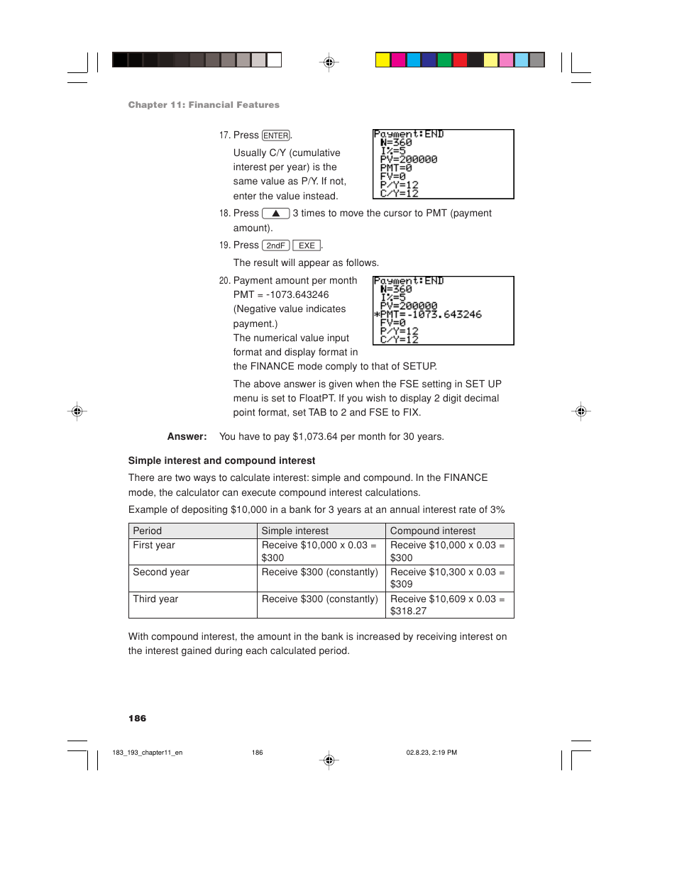 Sharp EL-9900 User Manual | Page 196 / 284