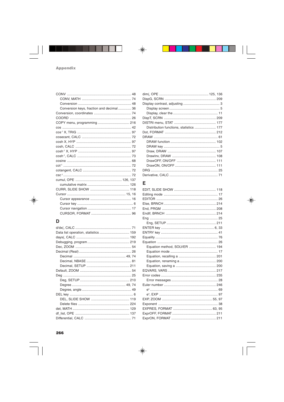 Sharp EL-9900 User Manual | Page 276 / 284