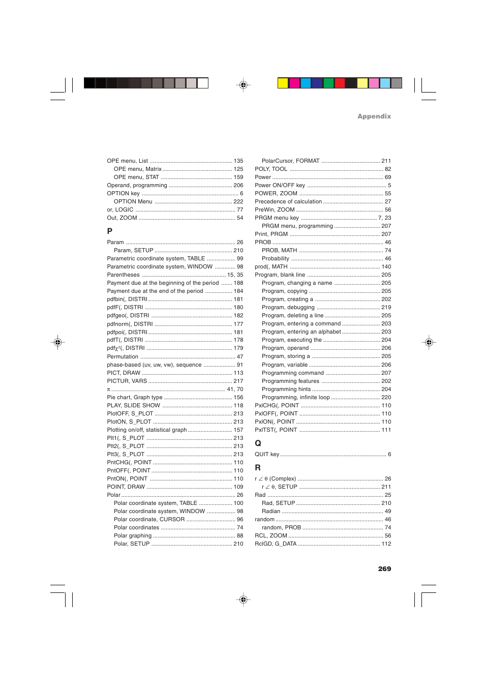 Sharp EL-9900 User Manual | Page 279 / 284