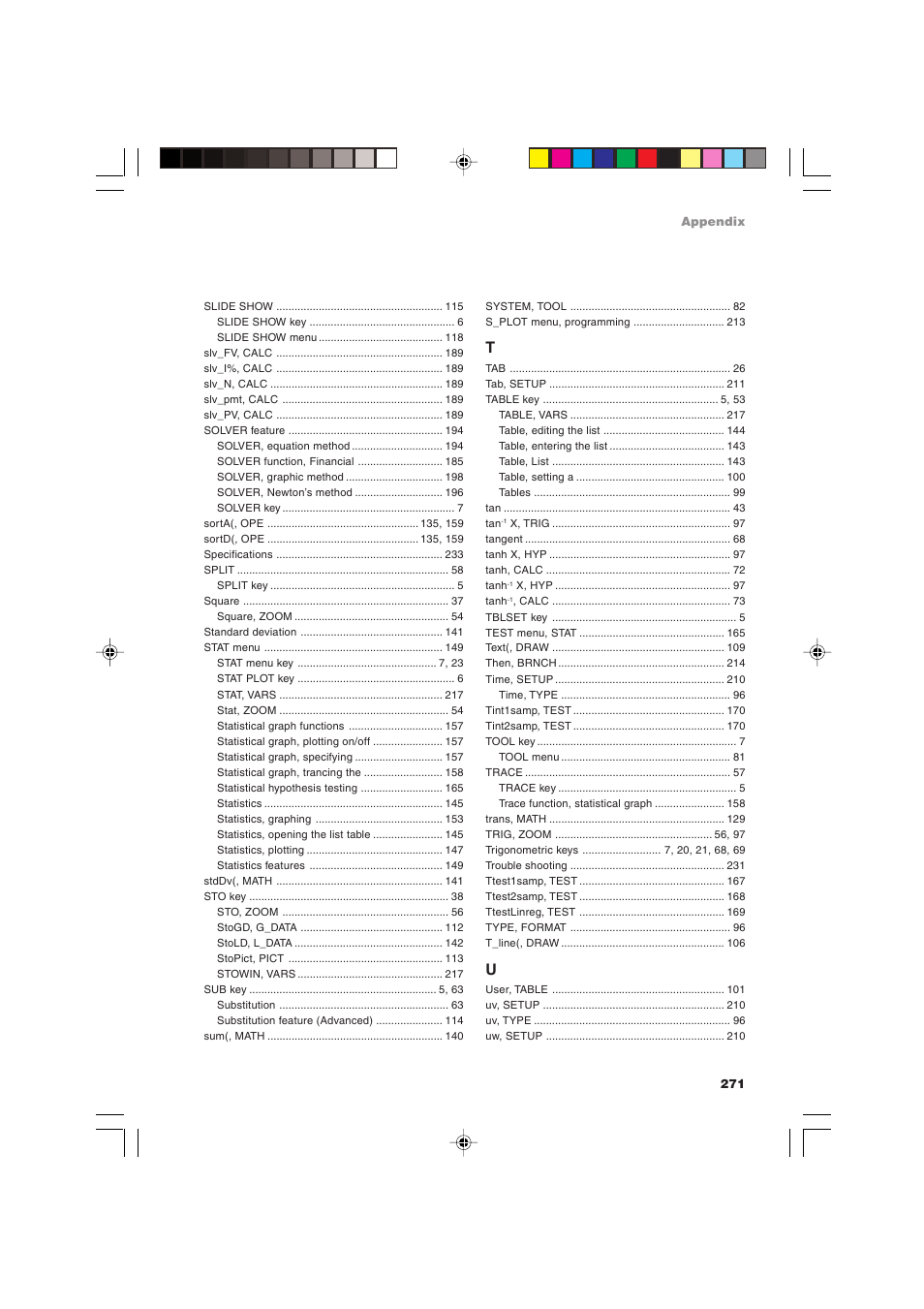 Sharp EL-9900 User Manual | Page 281 / 284