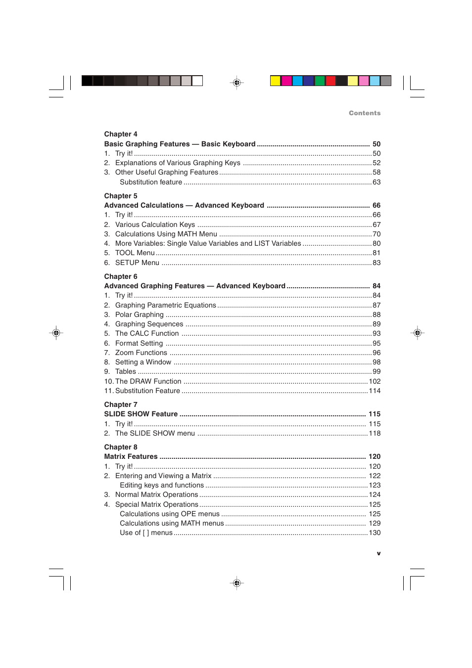 Sharp EL-9900 User Manual | Page 7 / 284