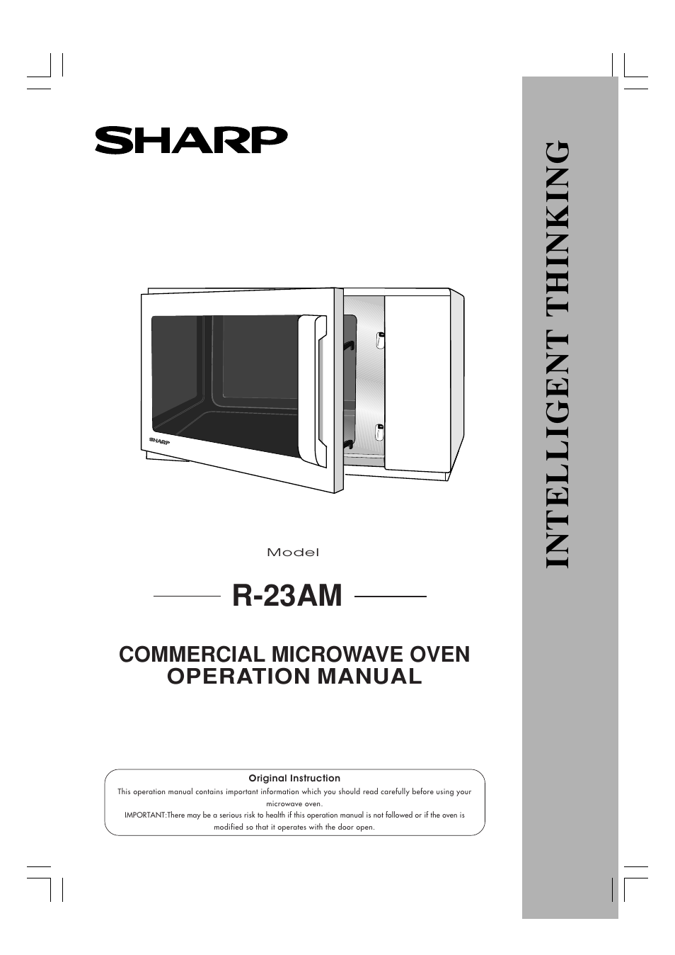 Sharp R-23AM User Manual | 28 pages