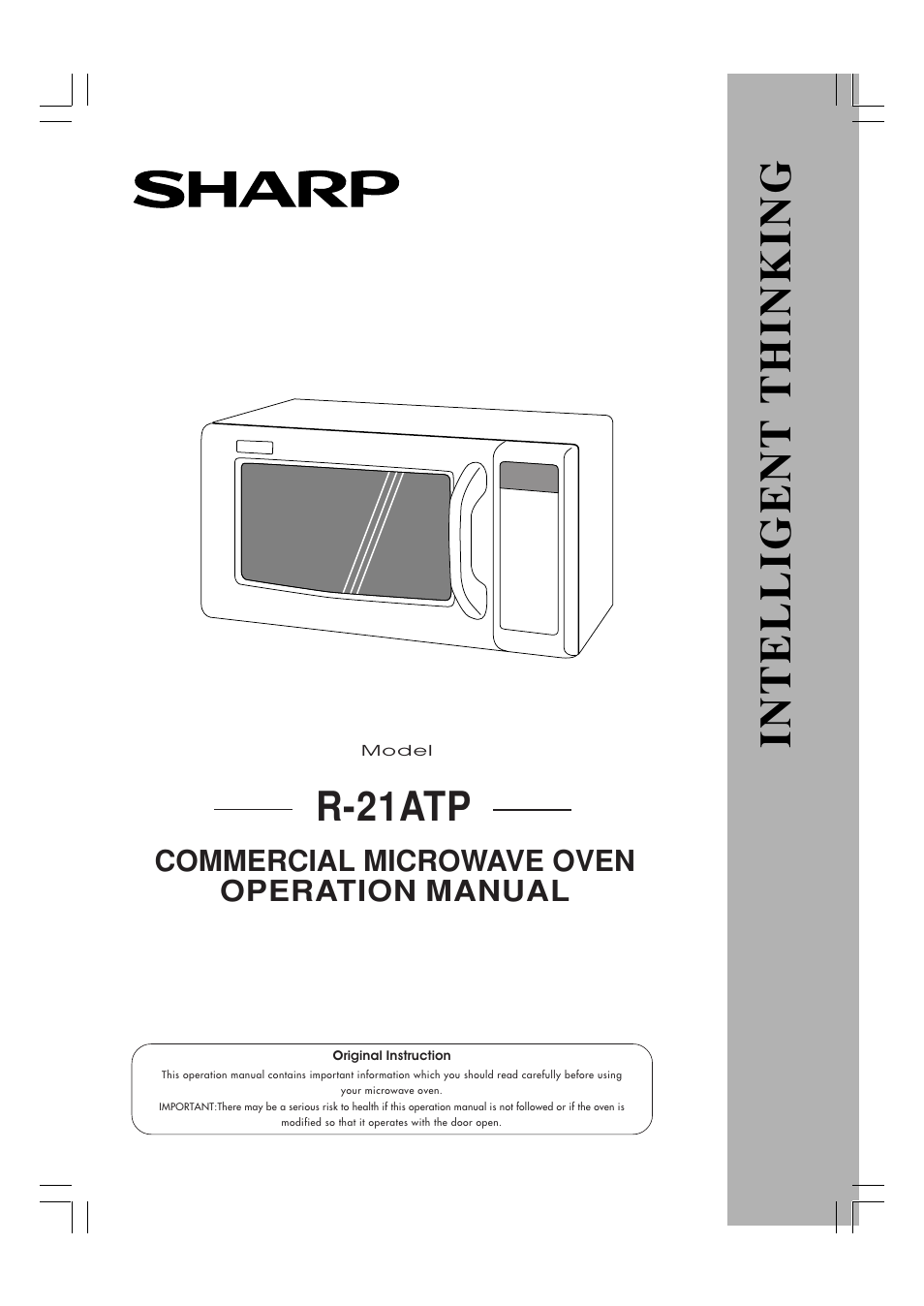 Sharp R-21ATP User Manual | 36 pages