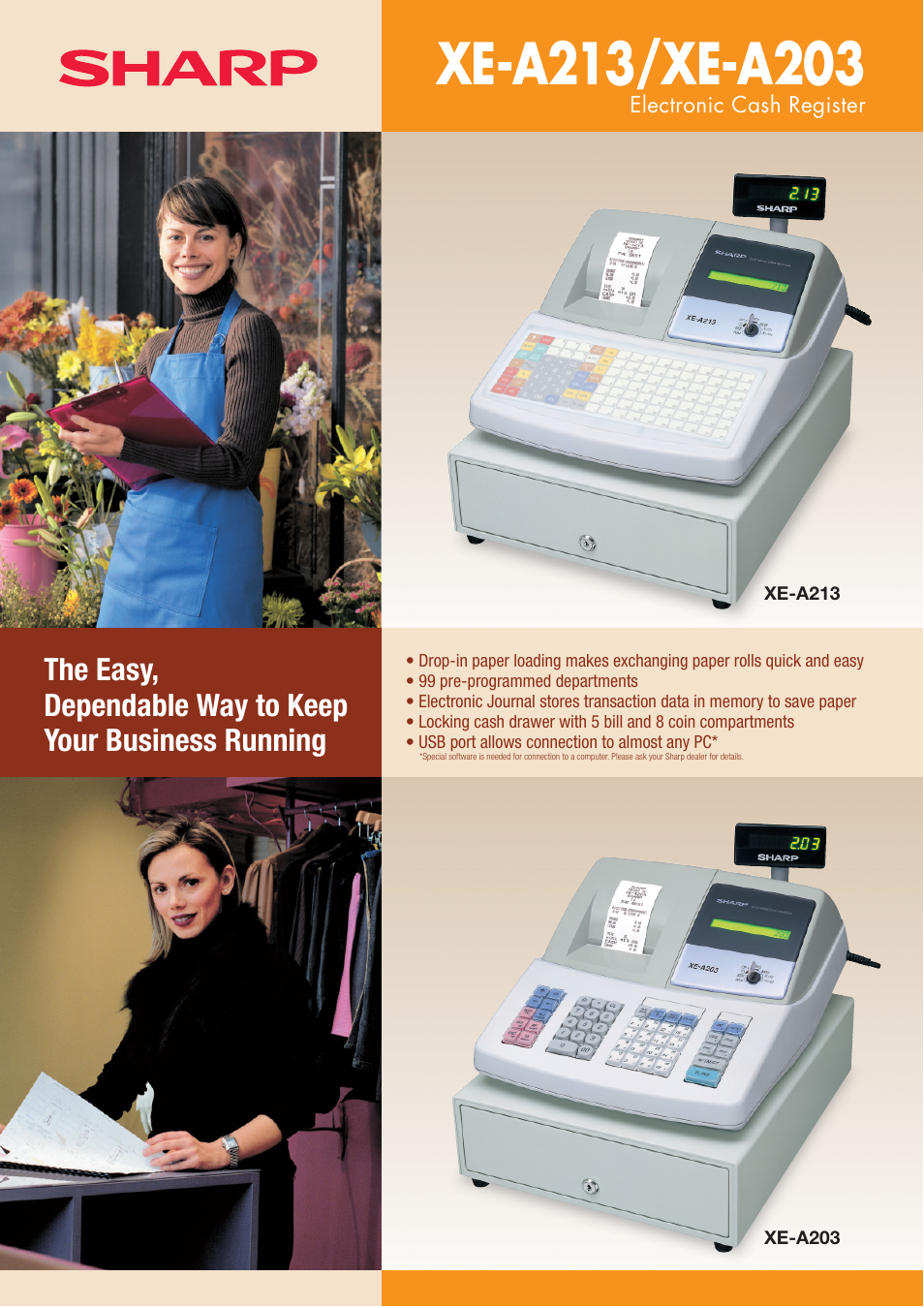 Sharp XE-A213 User Manual | 2 pages
