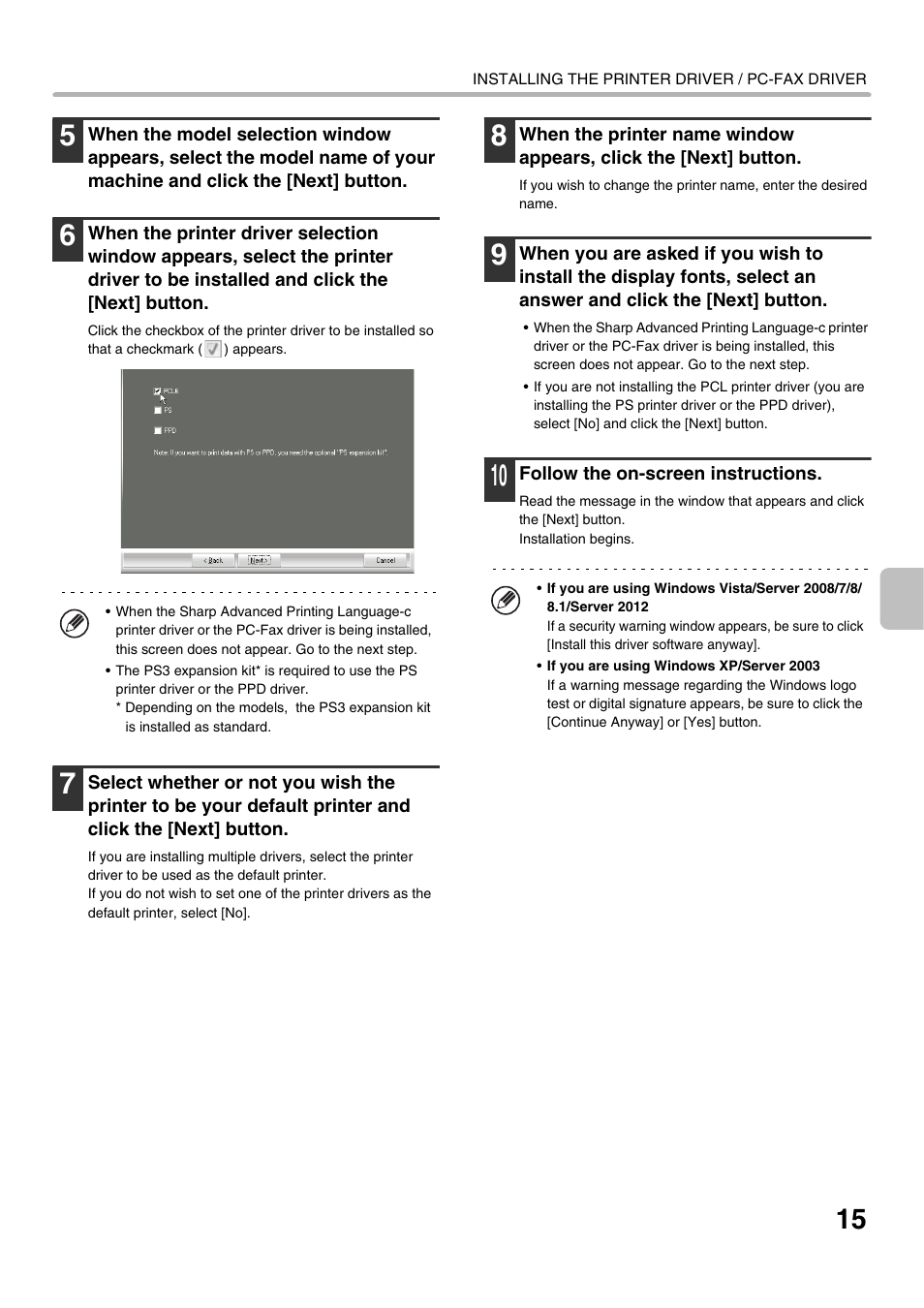 Sharp MX-C300P User Manual | Page 17 / 44