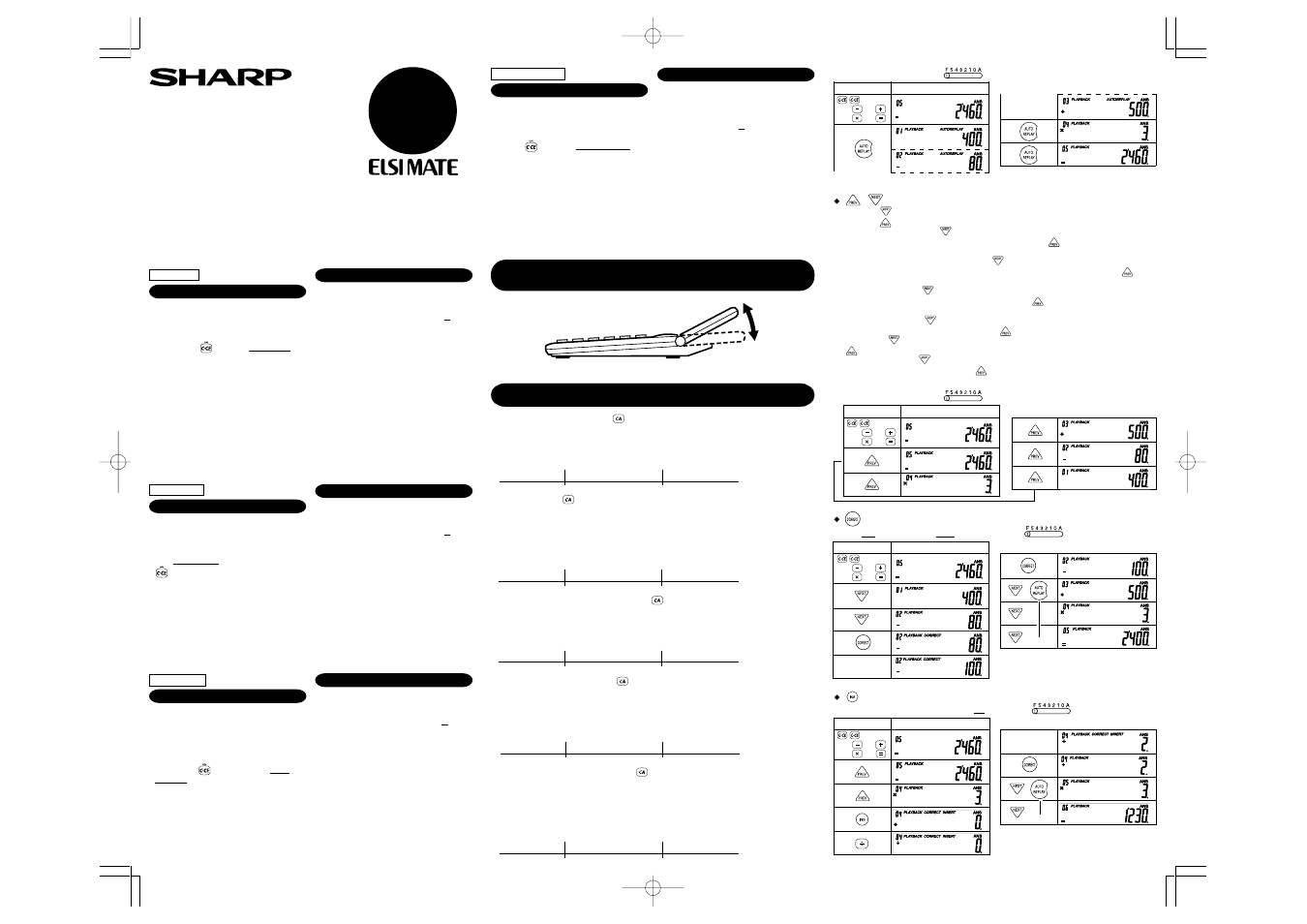 Sharp EL-792C User Manual | 4 pages