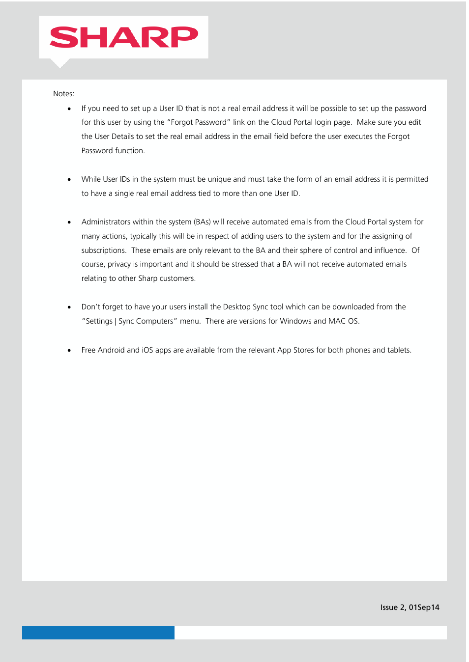 Sharp Cloud Portal Office User Manual | Page 4 / 4