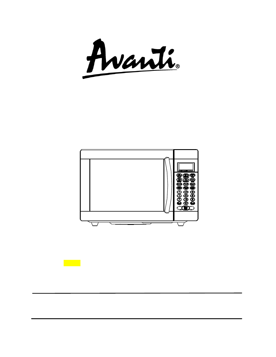 Avanti MO699SST-1 User Manual | 37 pages