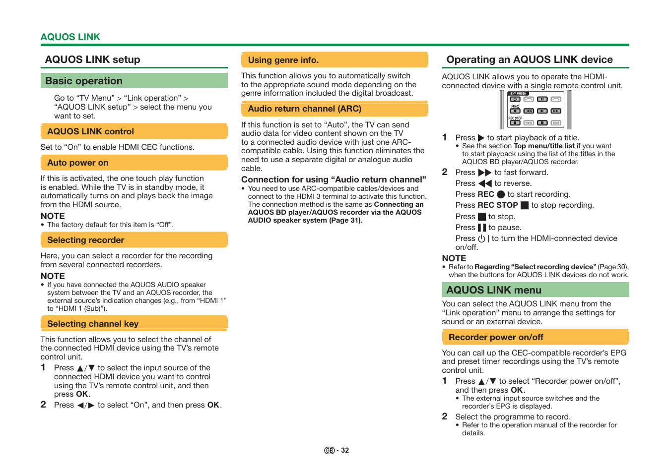 Sharp LC-60UQ10KN User Manual | Page 34 / 93