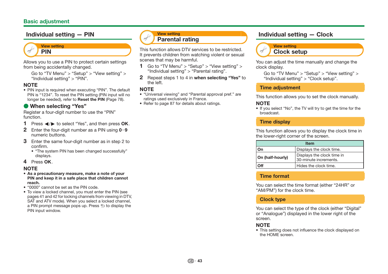 Sharp LC-60UQ10KN User Manual | Page 45 / 93