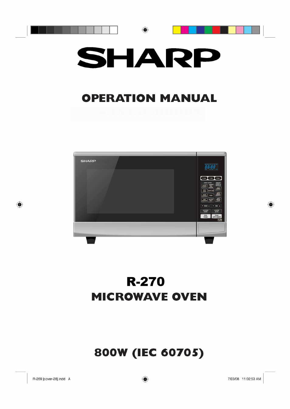 Sharp R270SLM User Manual | 29 pages