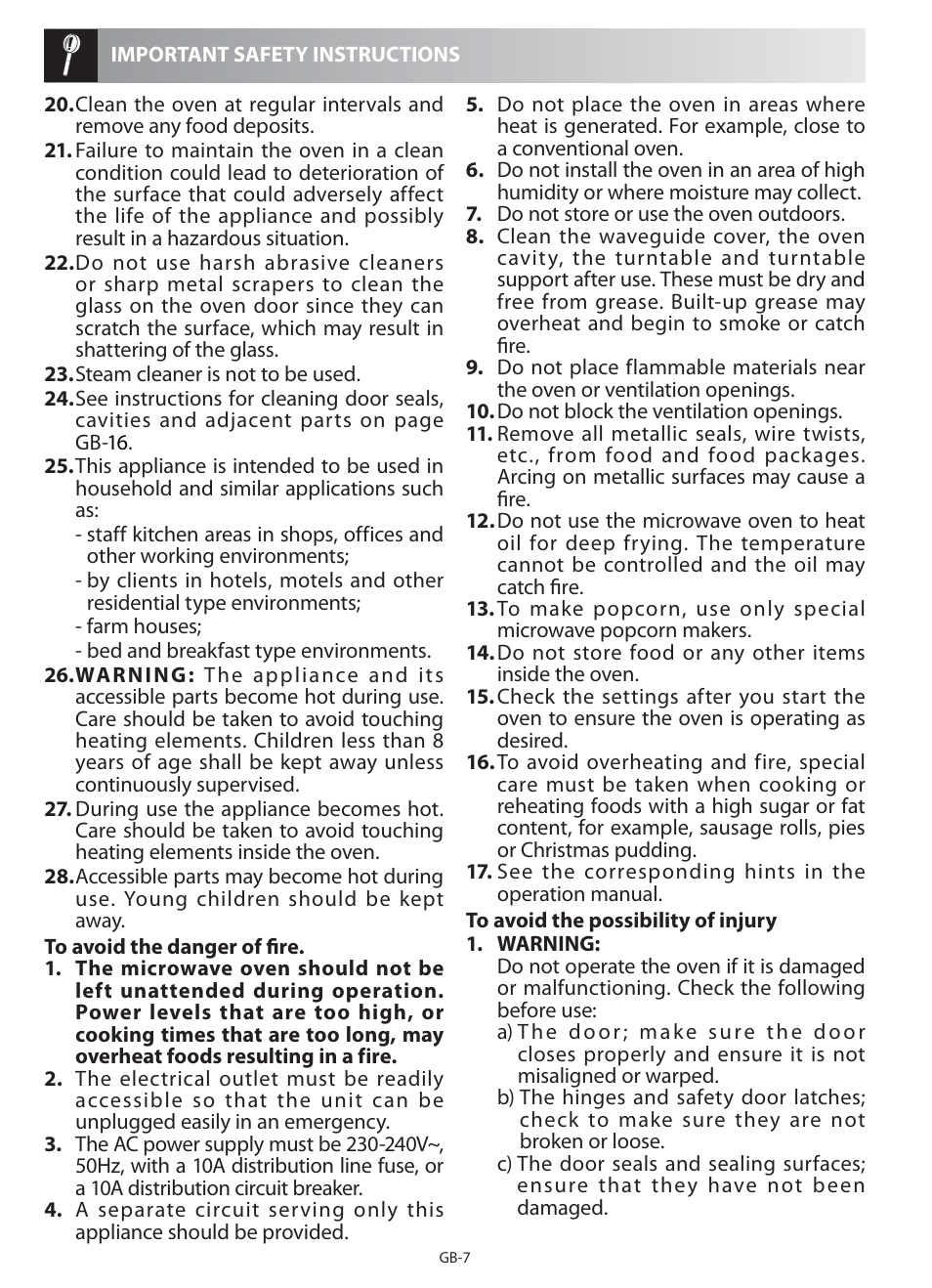 Sharp R-622STM User Manual | Page 8 / 20