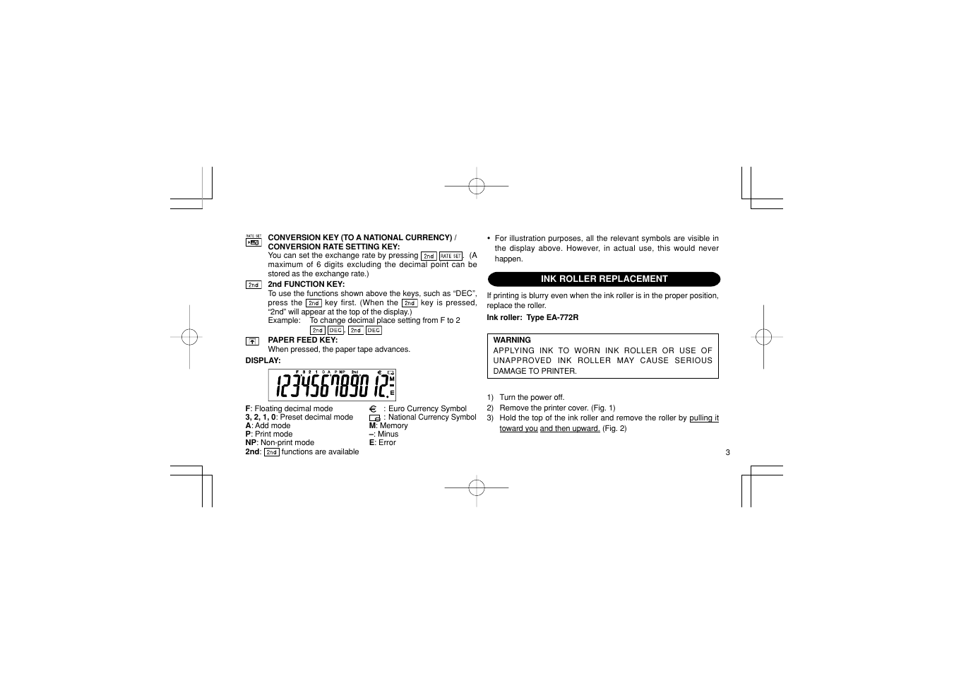 Sharp EL-1611E User Manual | Page 5 / 48