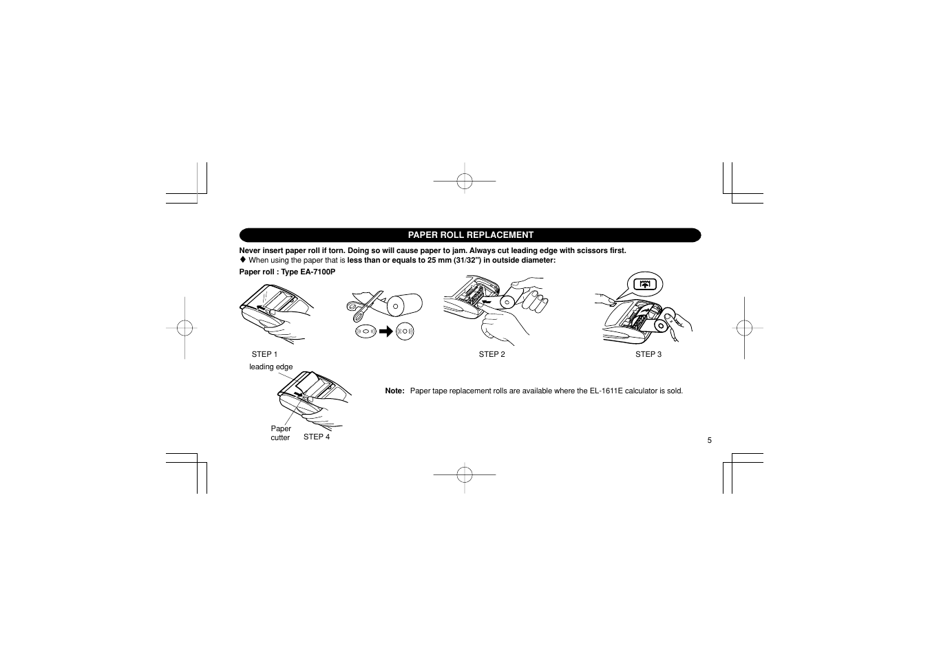 Sharp EL-1611E User Manual | Page 7 / 48