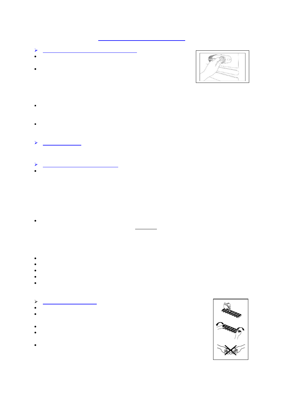 Operating your appliance, Setting the temperature control, Interior light | Defrosting your appliance, Using your ice tray | Avanti REFRIDGERATOR-FREEZER RA3101BT User Manual | Page 9 / 20