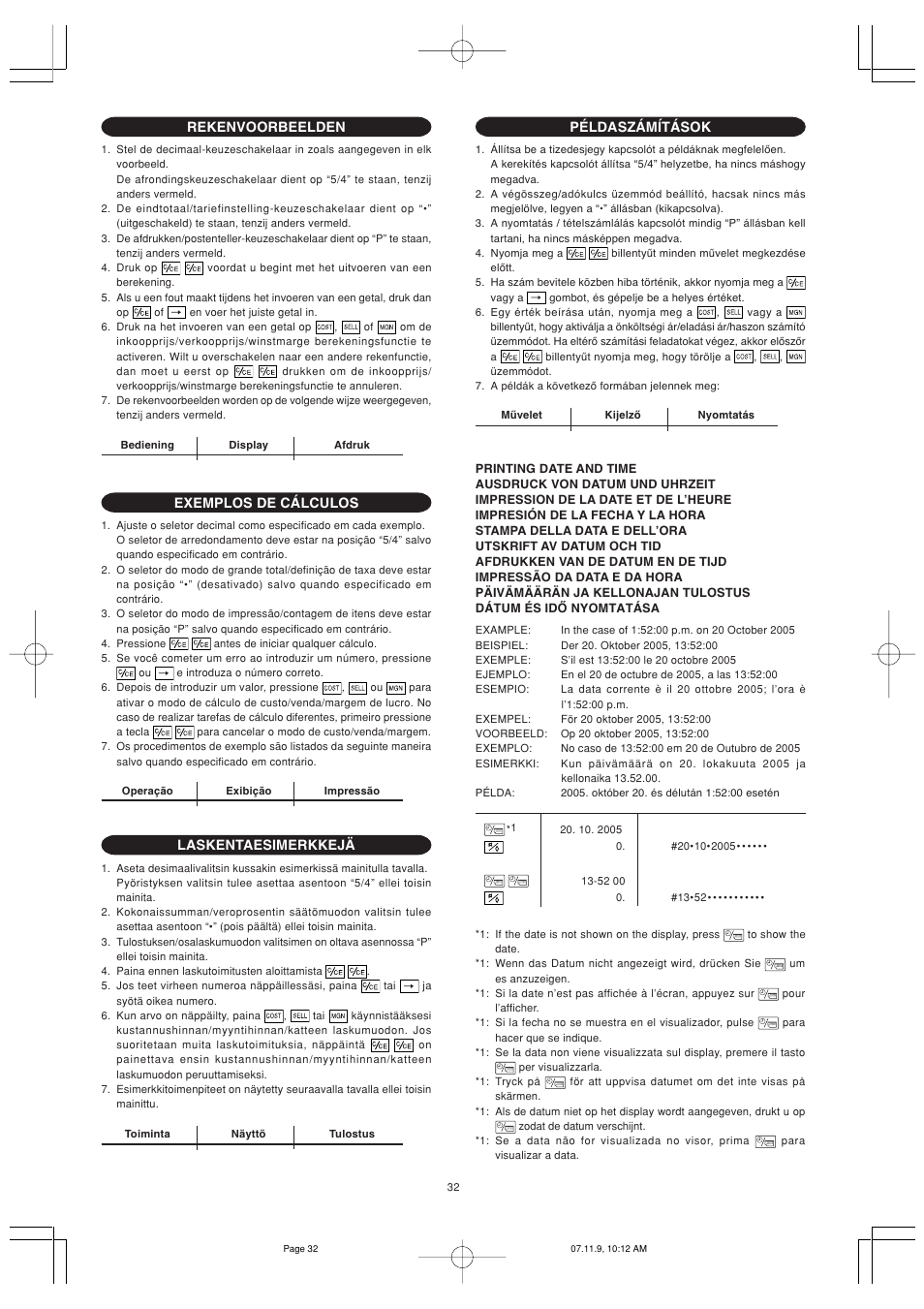 Sharp EL-2901PIII User Manual | Page 34 / 44