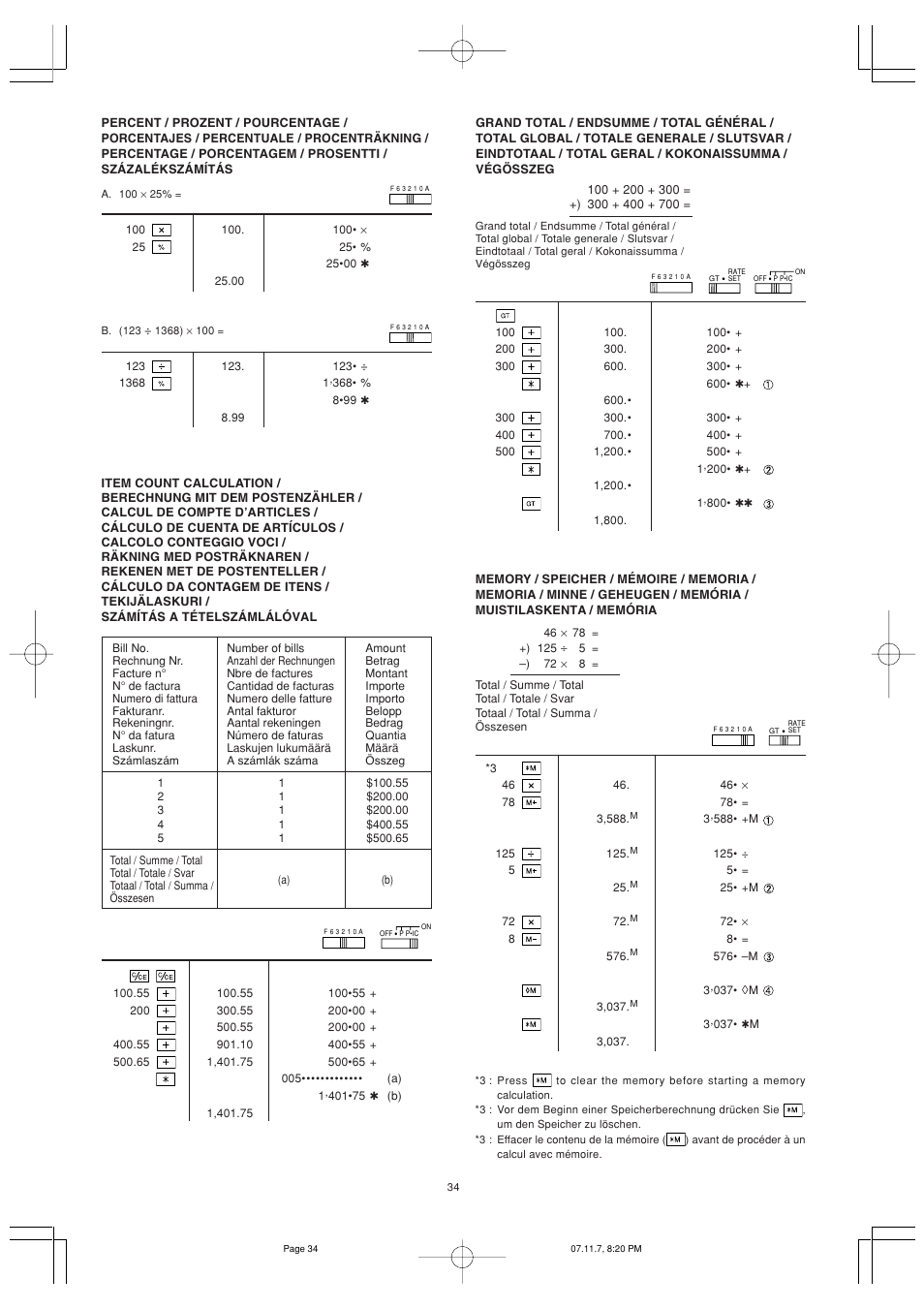 Sharp EL-2901PIII User Manual | Page 36 / 44