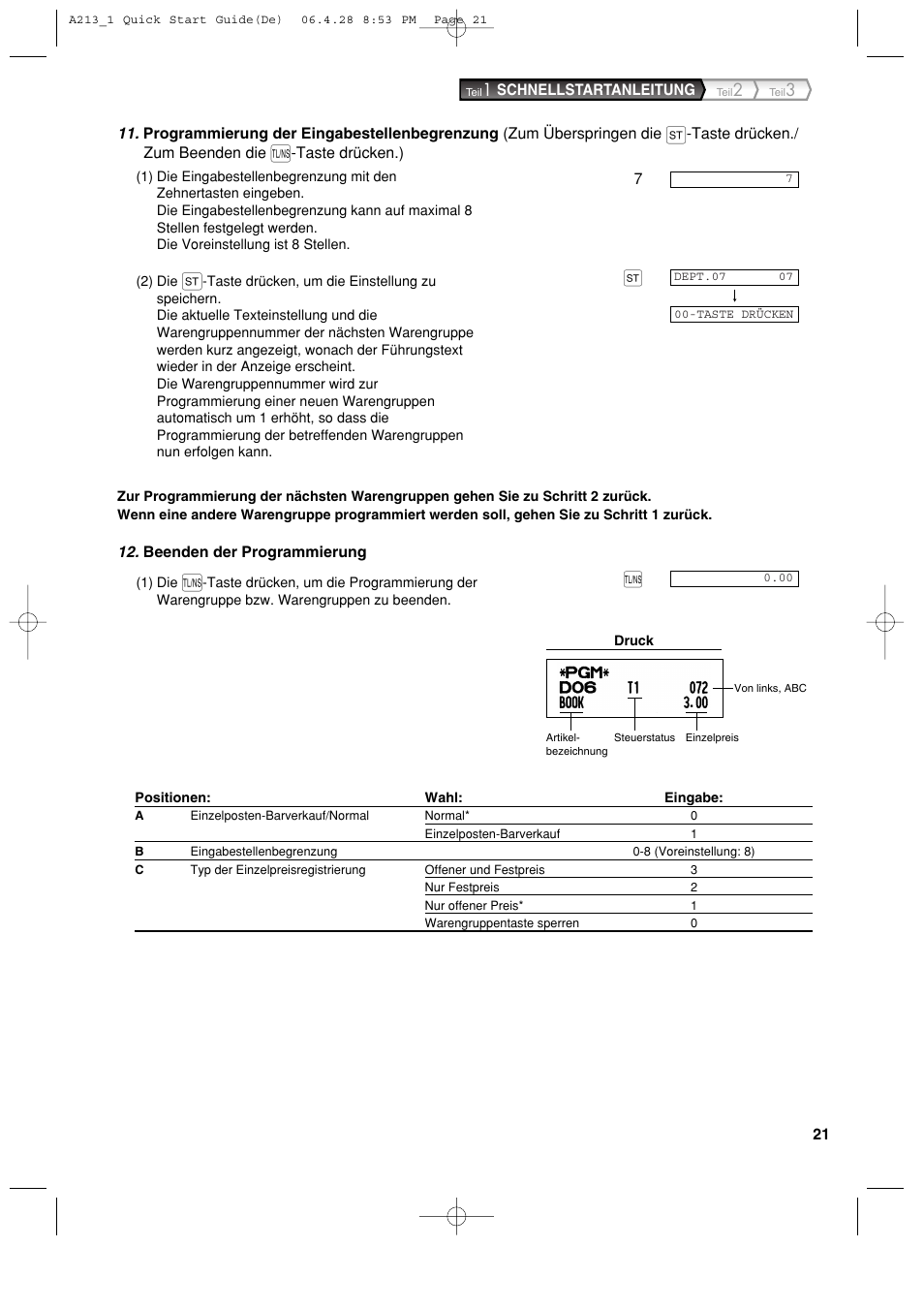 Sharp XE-A213 User Manual | Page 119 / 484