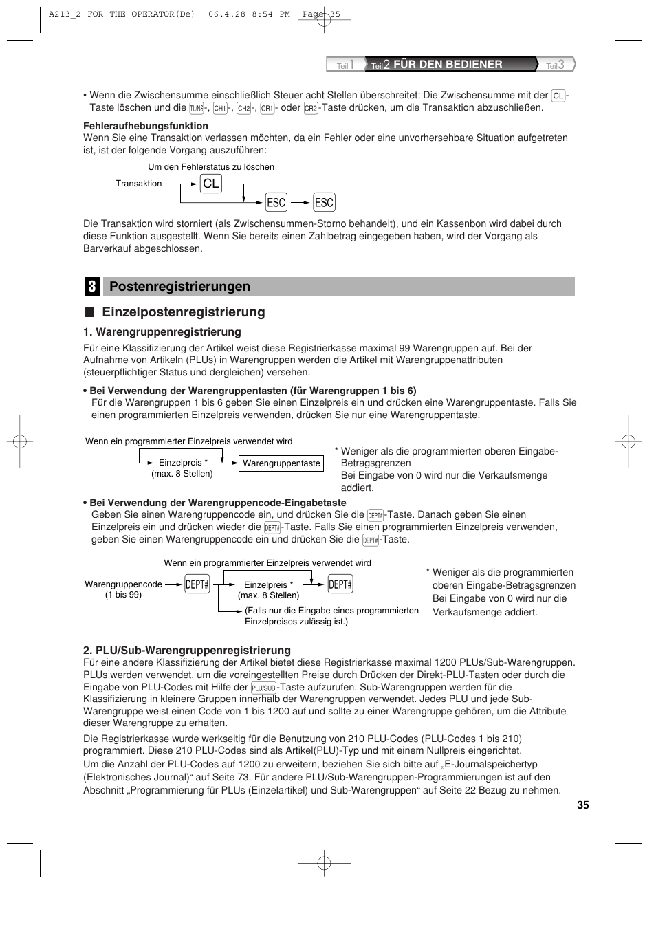 Sharp XE-A213 User Manual | Page 133 / 484