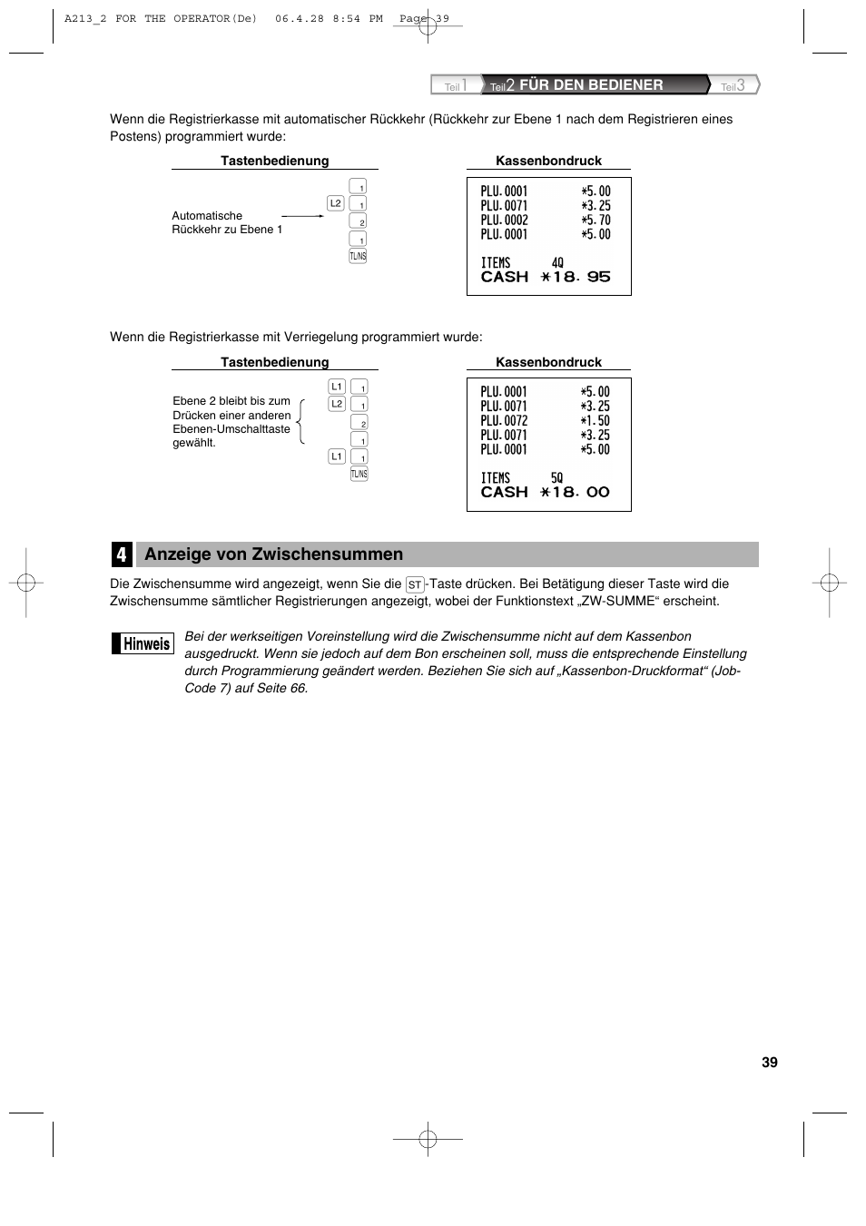 Sharp XE-A213 User Manual | Page 137 / 484